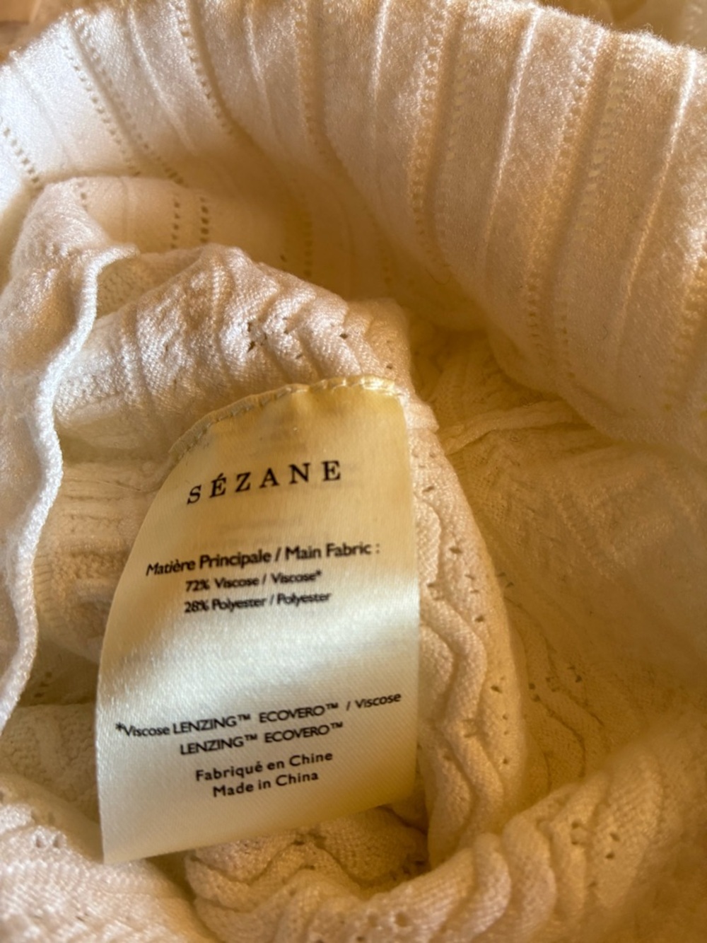 Sézane Ronnie Jumper Sweater in Ecru / White Size Small - Picture 9 of 10